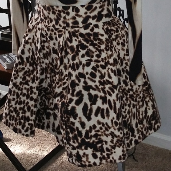 SOLD. ZARA Animal Print Skirt - Picture 8 of 8